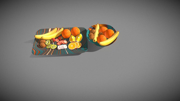 Fruit plate 3D Model