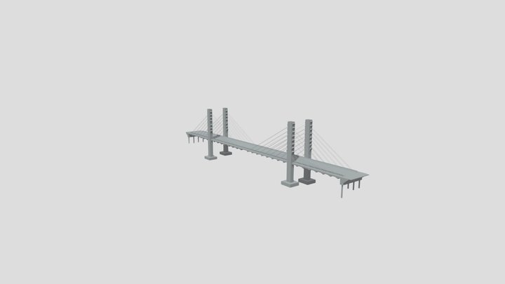 PONTE ESTAIADA ITAOCA/SP 3D Model