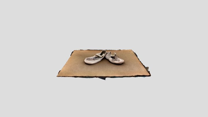 Leather Full Sole Ballet Shoes (Child) 3D Model