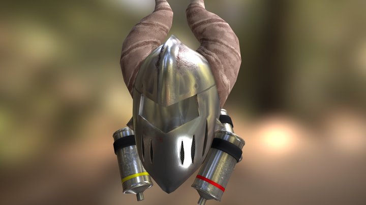 Textured helmet 3D Model