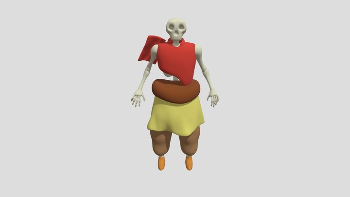 Dead samouraï 3D Model