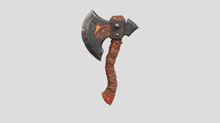 Inferno Battle axe 3D Model