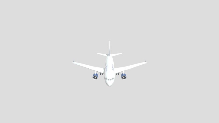 US+A319+ Lines+ Hidden 3D Model