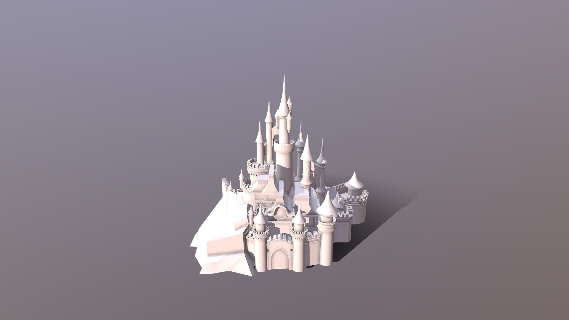 Castle of Disneyland Paris - 3D model by Ethem Bektas (@EthemBektas)  [5138d6e]