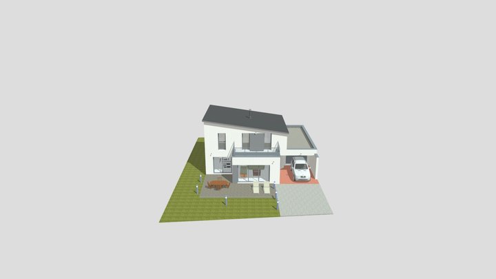 construction-dune-maison-individuelle 3D Model