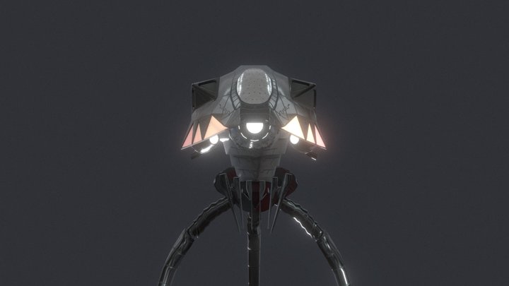 WOTW 2005 Alien Tripod remodel 3D Model