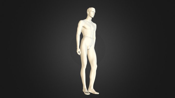Mannequins sports muscle male 3d printing model 3D Model