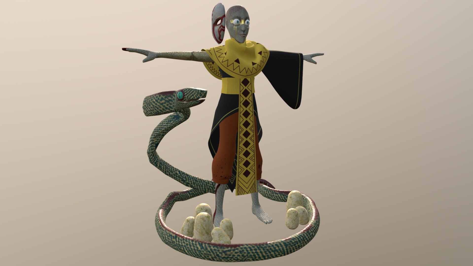 Reptle the snake wizard