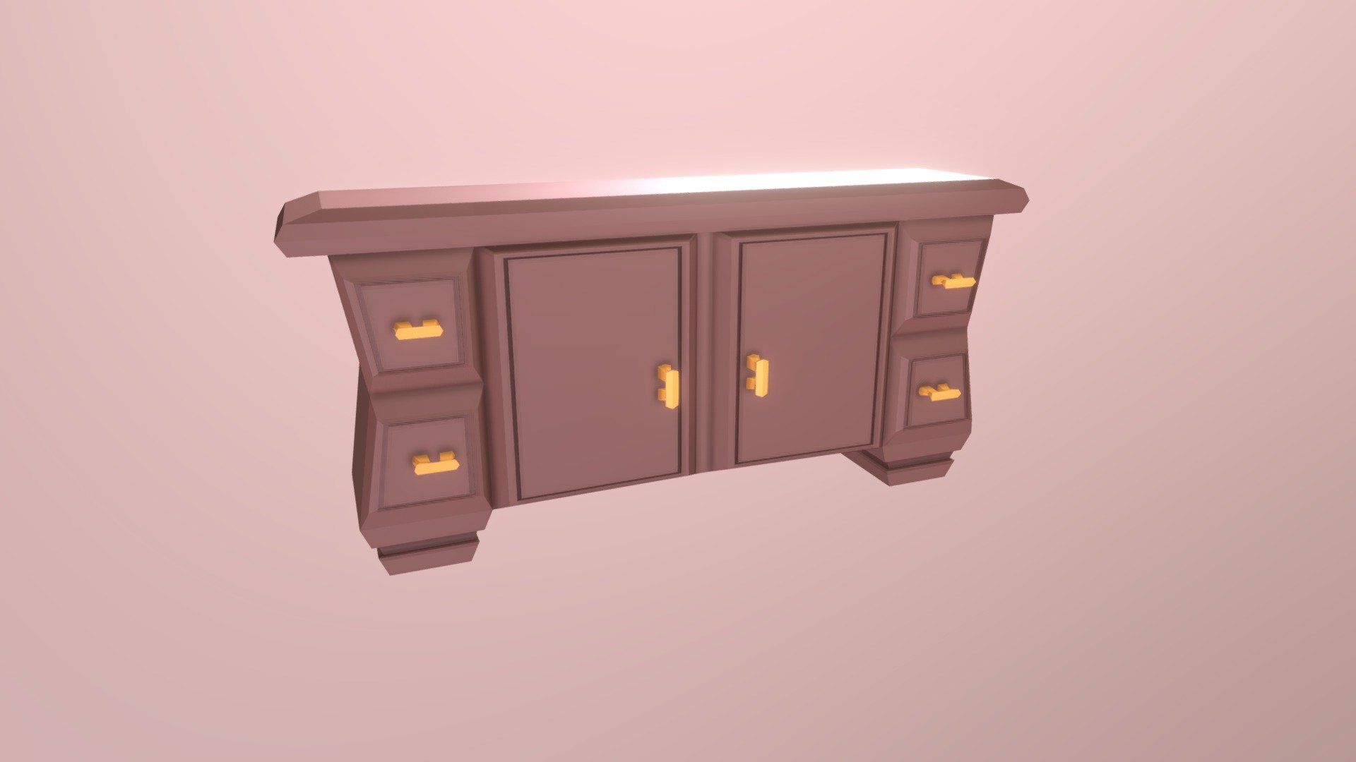 Modular encimera - lowpoly worktop furniture