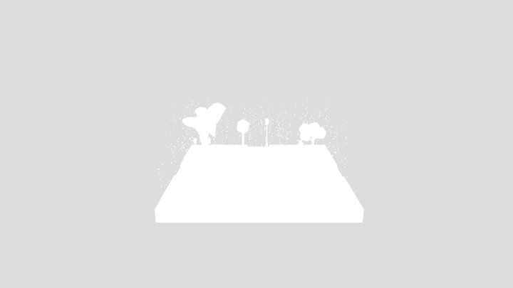 Low Poly Winter Park – Modello 3D gratuito STL