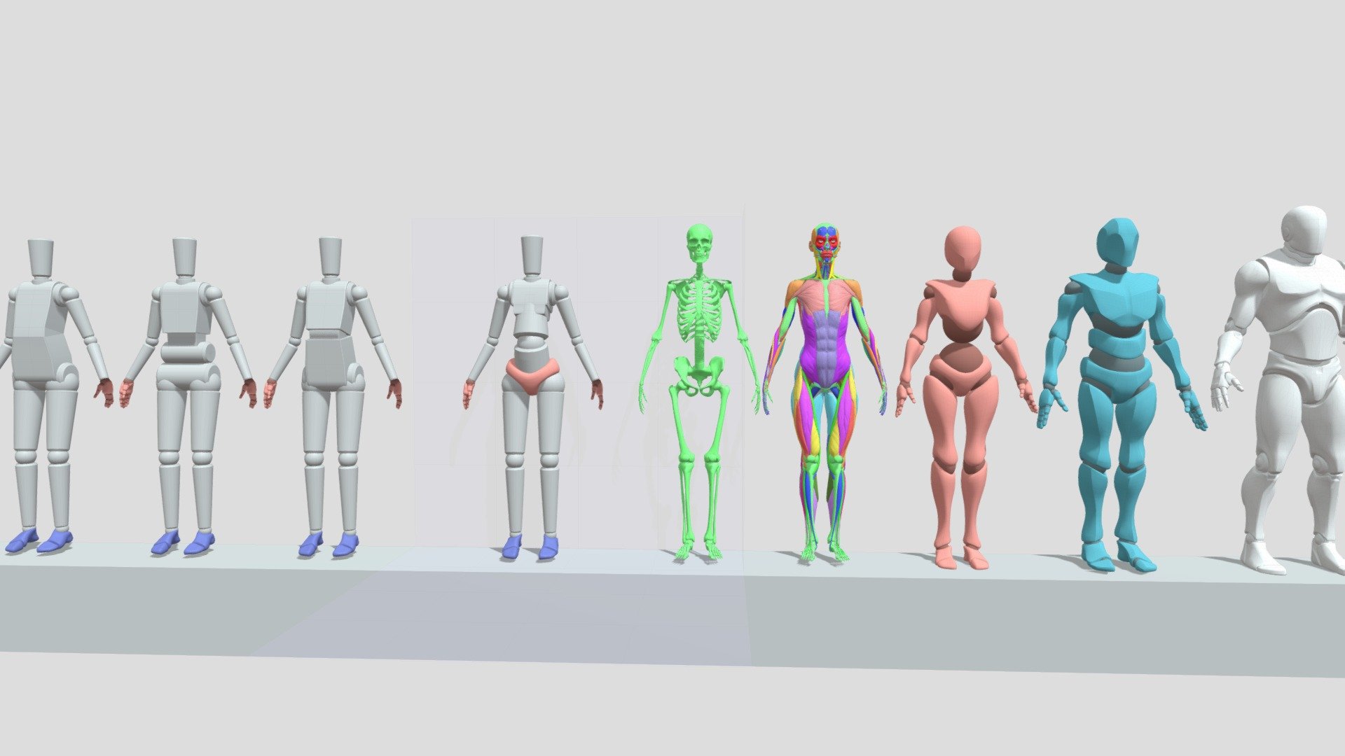L6dlc人体体块的演变- Download Free 3D model by 战神3 (@848428287