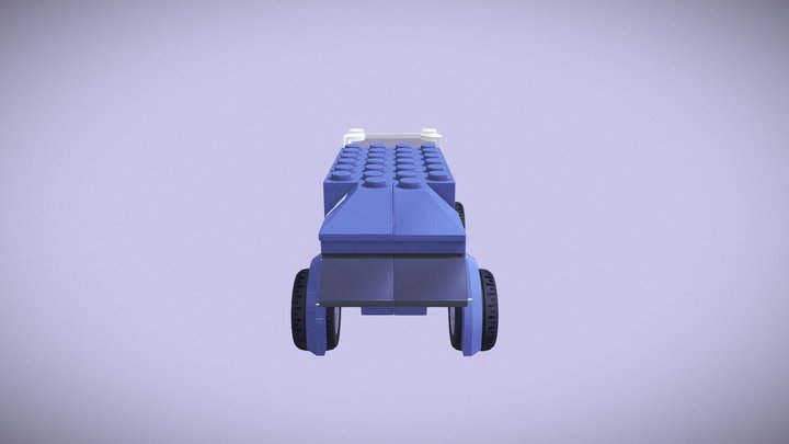 blue car 3D Model