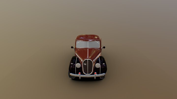 1938-vairogs-v8-flatbed-truck-ford-based 3D Model