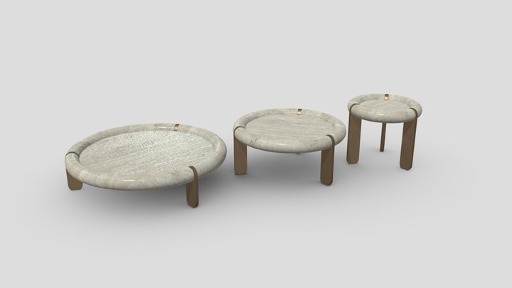 Madou Coffee Table By Enne_PBR 3D Model