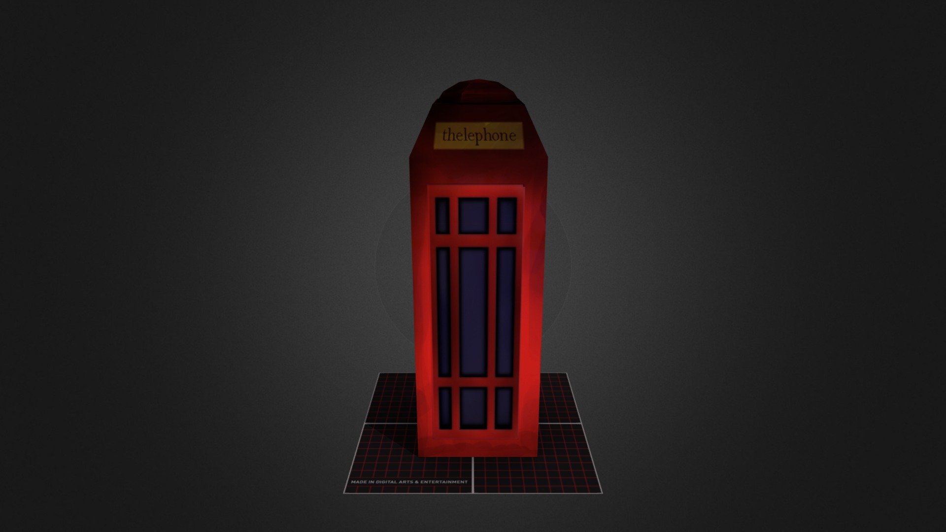 telefoonbox - 3D model by jolienjacobus [513f105] - Sketchfab