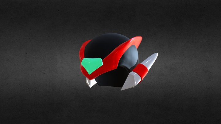 Sculpt January 2018 - day 16 - Helmet 3D Model