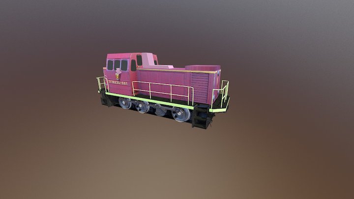 Soviet Train GTM23 3D Model