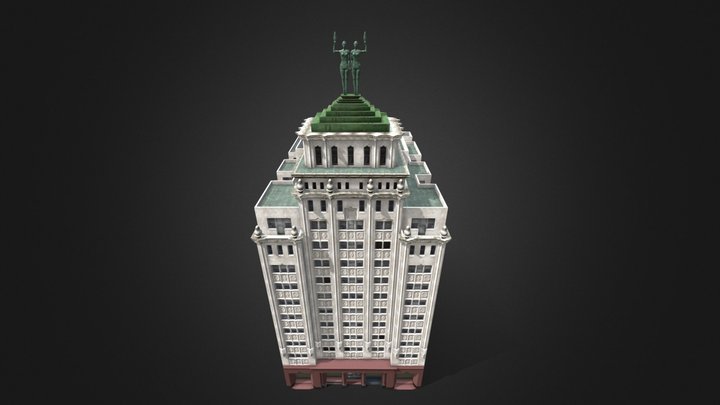 Rascacielos Minetti, Rosario 3D Model