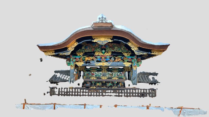西本願寺の唐門 3D Model