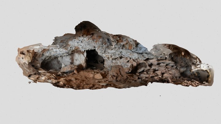 Cueva Cintos de Requejo III: Muro cierre 2 3D Model