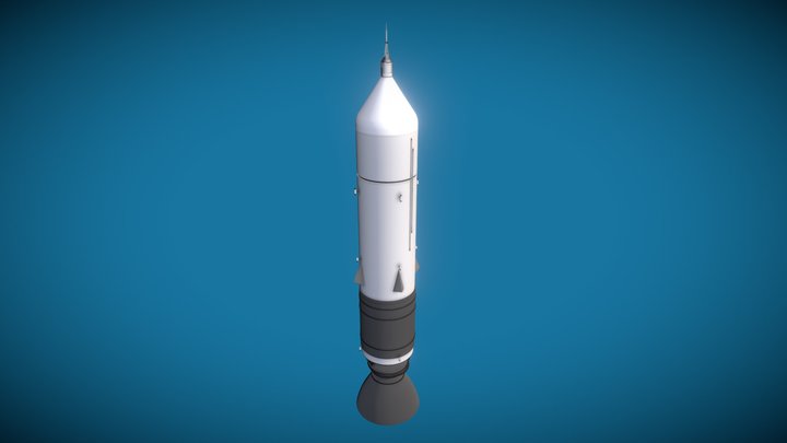 Sea Dragon Rocket 3D Model