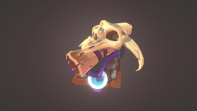 Animated cannon 1 for Dino Rage 3D Model