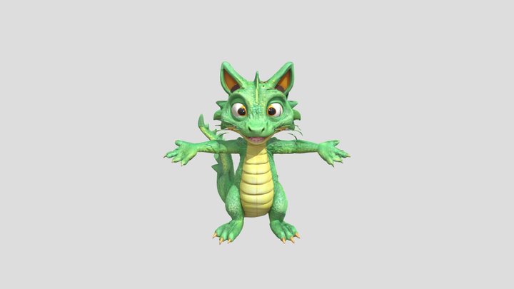 Crocodile cat 3D Model
