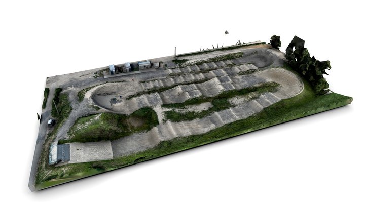 Bmx Dráha Dunajská Lužná (SK) 3D Model