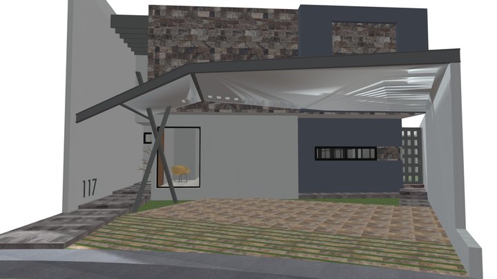 CASA HABITACIÓN - SD 3D Model