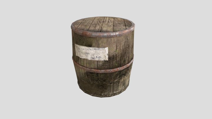 Old Barrel 3D Model