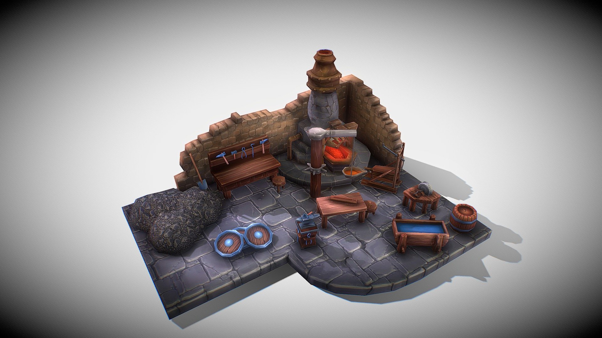 Forge - 3D model by Burgomistr [5146aa7] - Sketchfab
