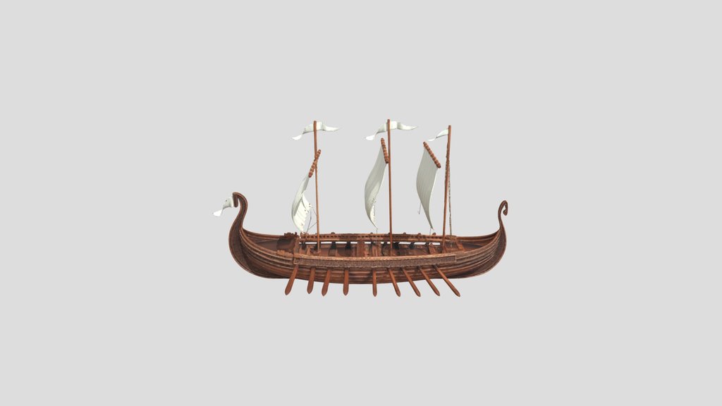 A Greek Trireme Ship