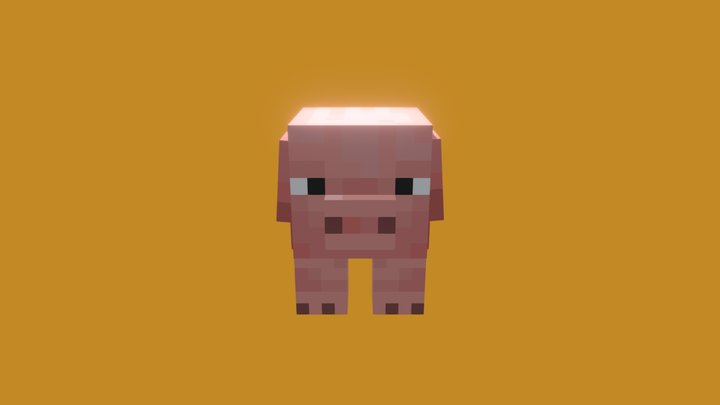 Minecraft Pig 3D Model