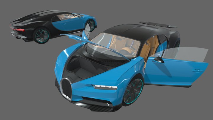 Bugatti Chiron 3D Model