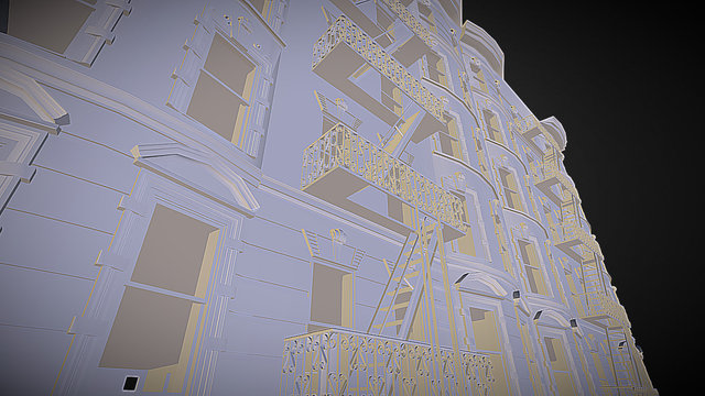Historic Apartment Building - New York City, NY 3D Model