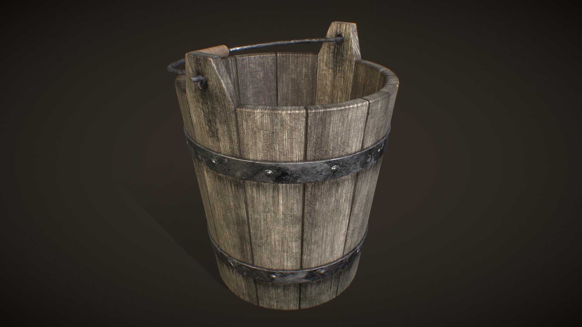 Wooden Water Bucket. Game Ready - 3D model by Hakan Unlu (@hakan3d ...
