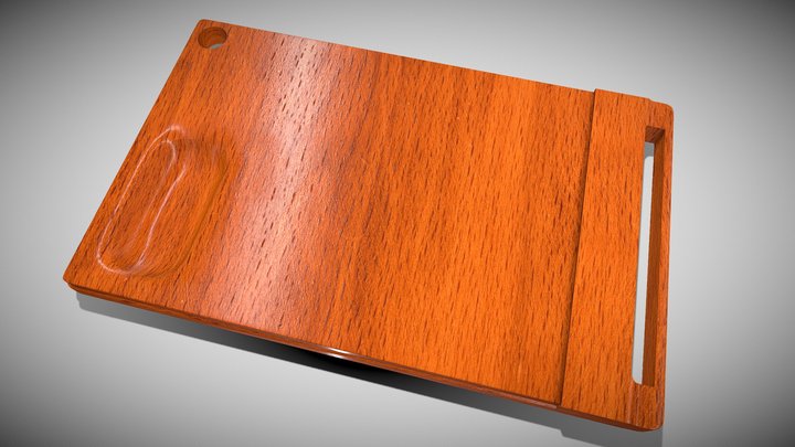 Wooden chopping boards 3D model with PBR 3D Model