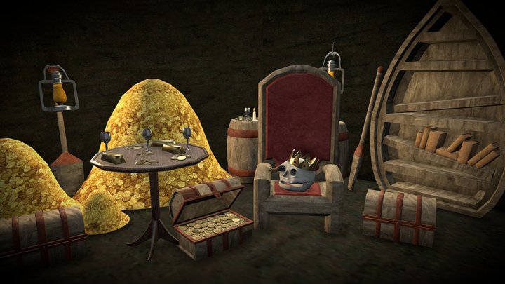 Lost Treasure 3D Model