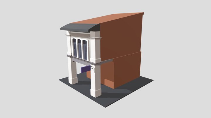 Shophouse Base Texture 3D Model