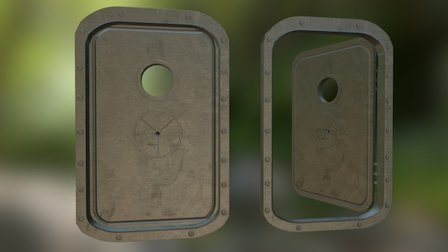 Naval Ship Door/Hatch 3D Model