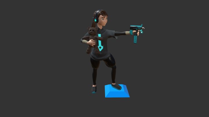 character with full textures applied 3D Model