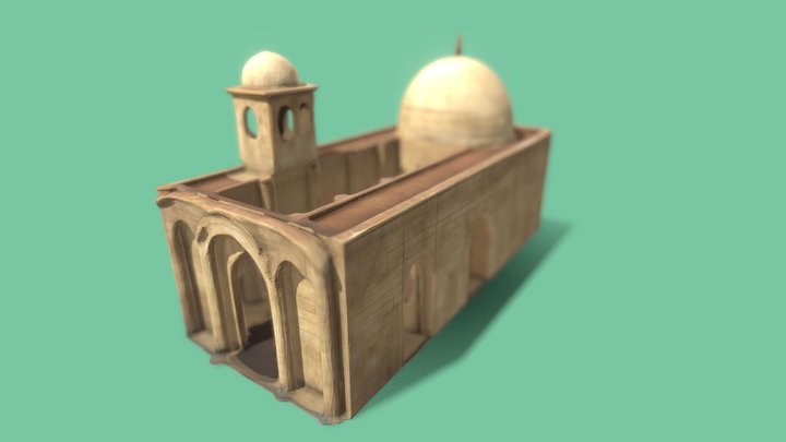 Stone mosque 3D Model