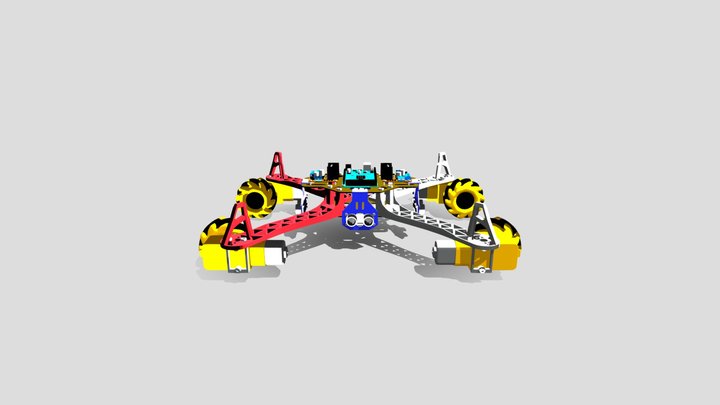 Autonomous Arduino  platform with Mecanum wheels 3D Model