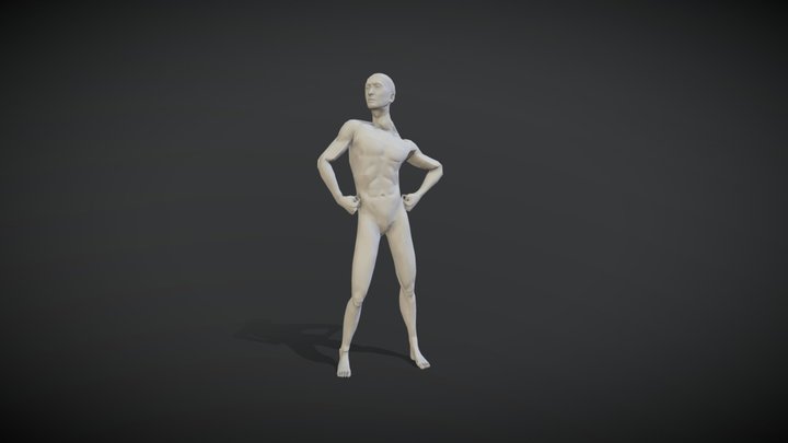 First Human Model attempt 3D Model