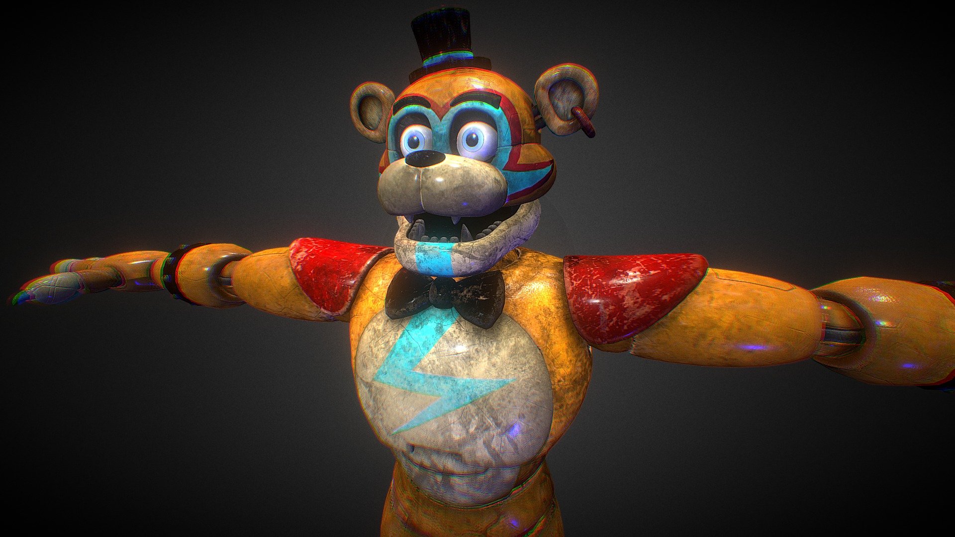 Glamrock Freddy - FNAF Security Breach - Download Free 3D model by GenEnix  (@GenEnix) [8964eca]