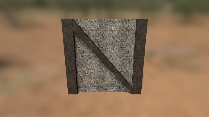 Stone Wall 3D Model