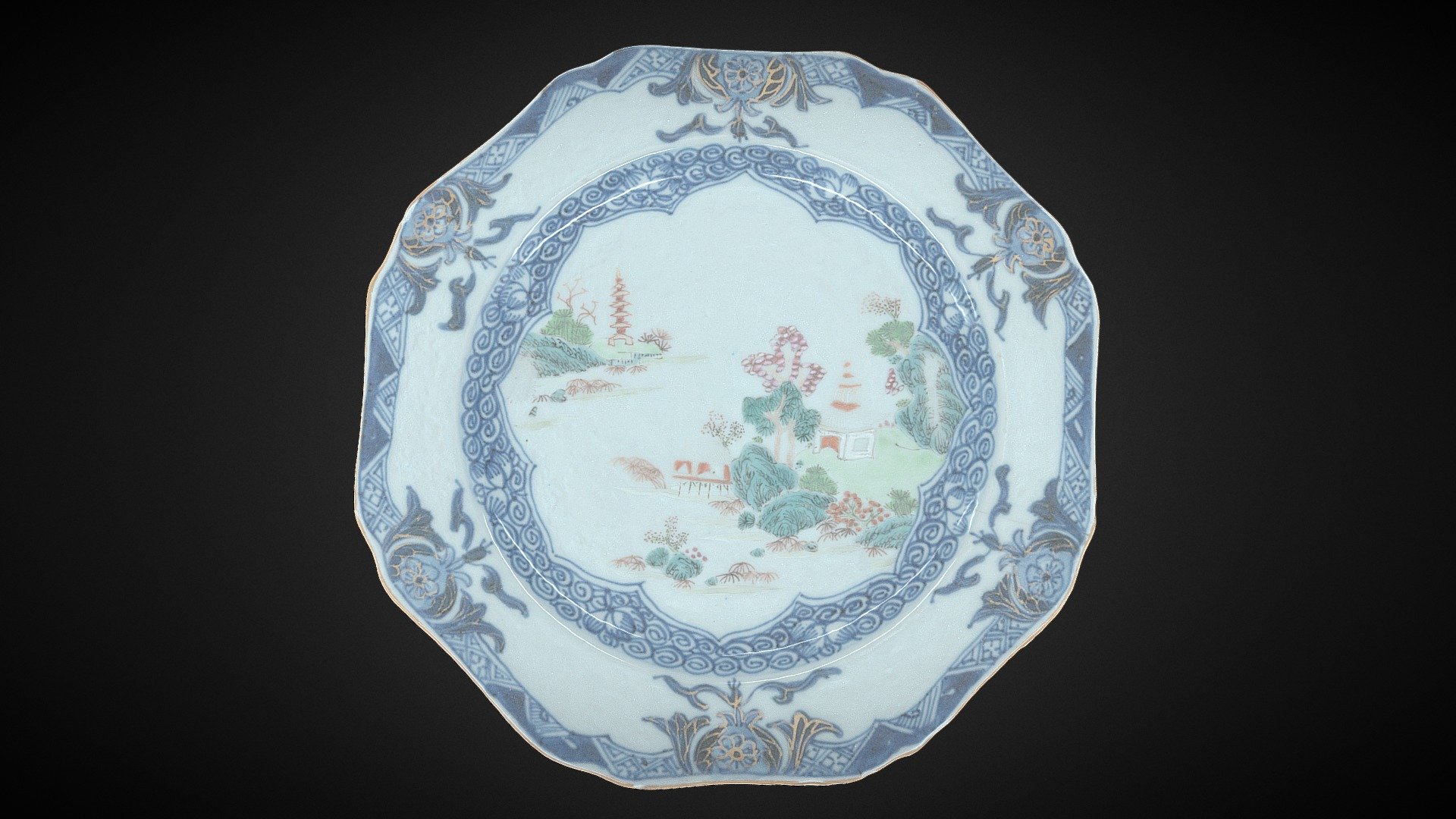 Chinese Landscape pattern - 3D model by Jan Korenko (@jankorenko ...