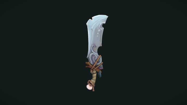 DAE Weaponcraft - Pirate tribal sword 3D Model