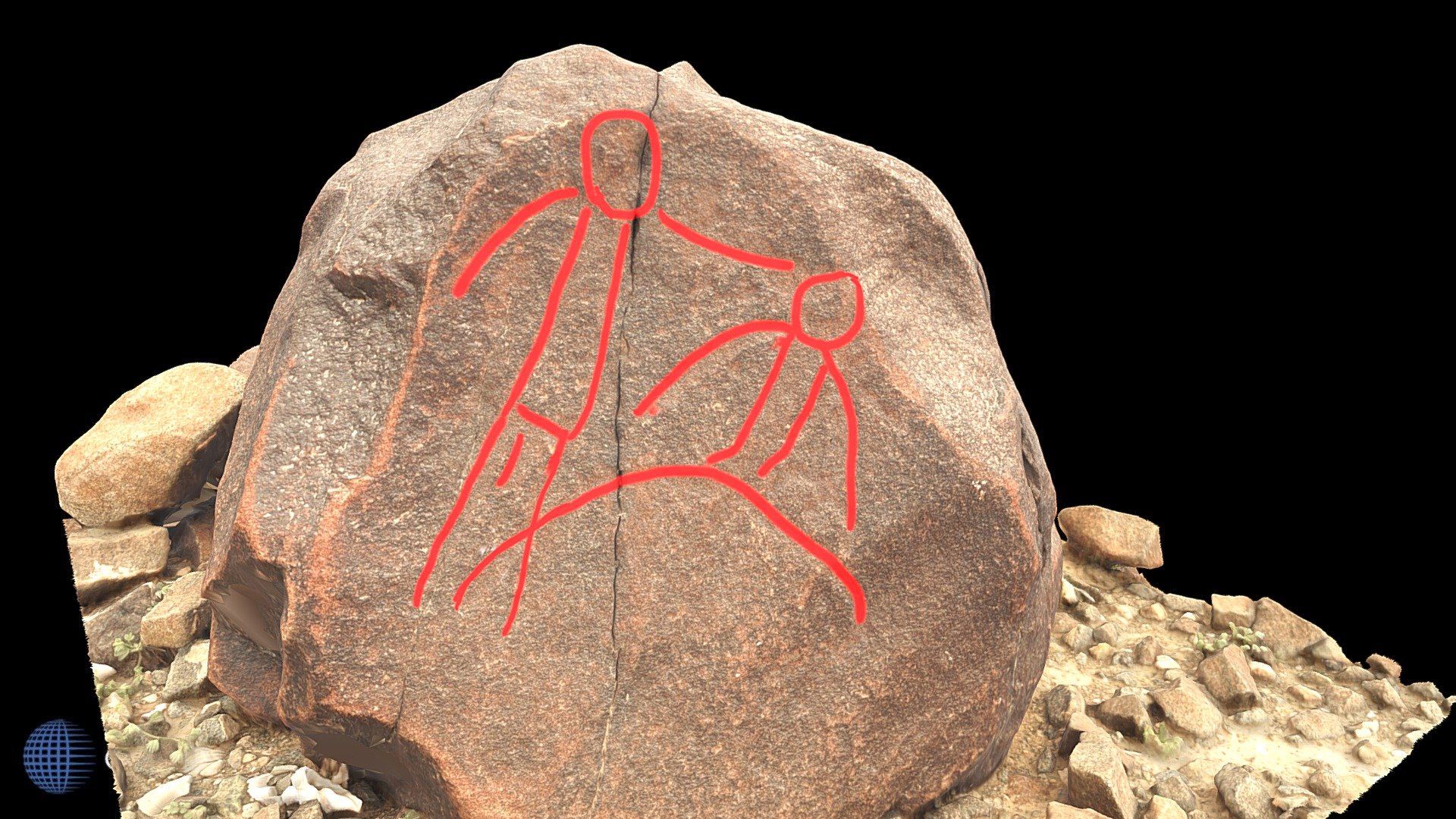 Petroglyph J7, Khatm Al Melaha, Kalba, Sharjah
