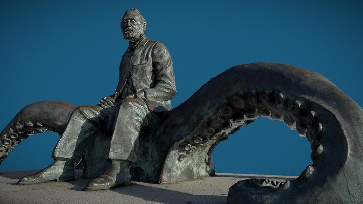 Jules Verne. José Molares, 2005. 3D Model
